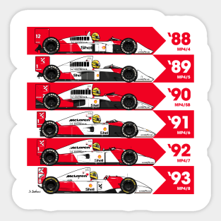 Ayrton Senna's McLarens Sticker